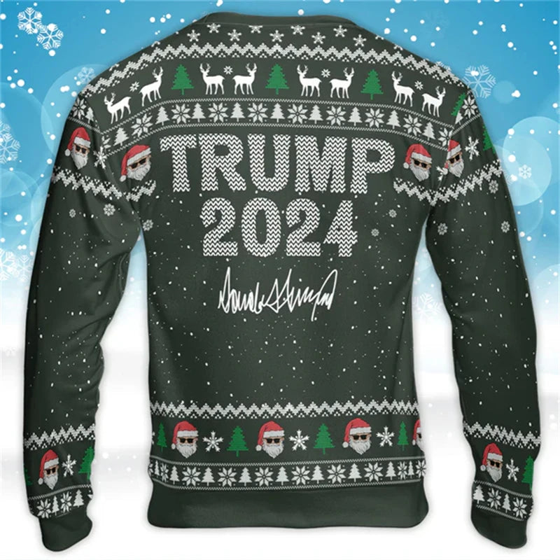 **🎄 Make Christmas Great Again with a Trump Christmas Sweater! 🎅**