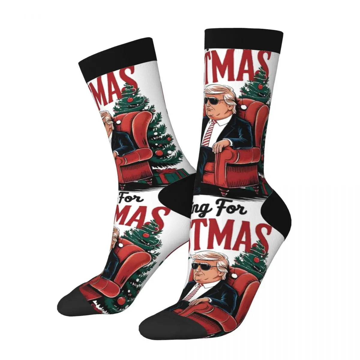 Trump Christmas socks