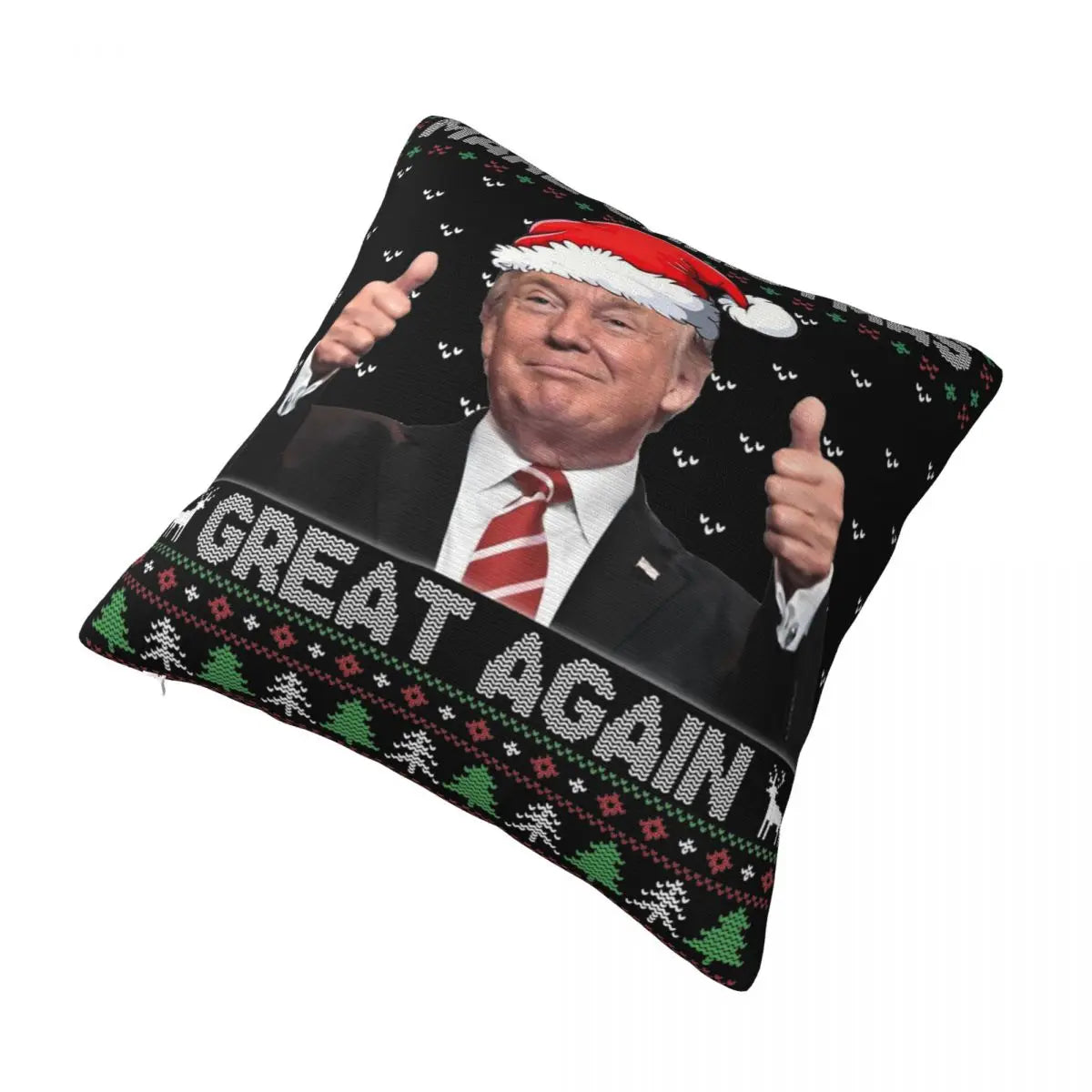 Trump Christmas Pillow