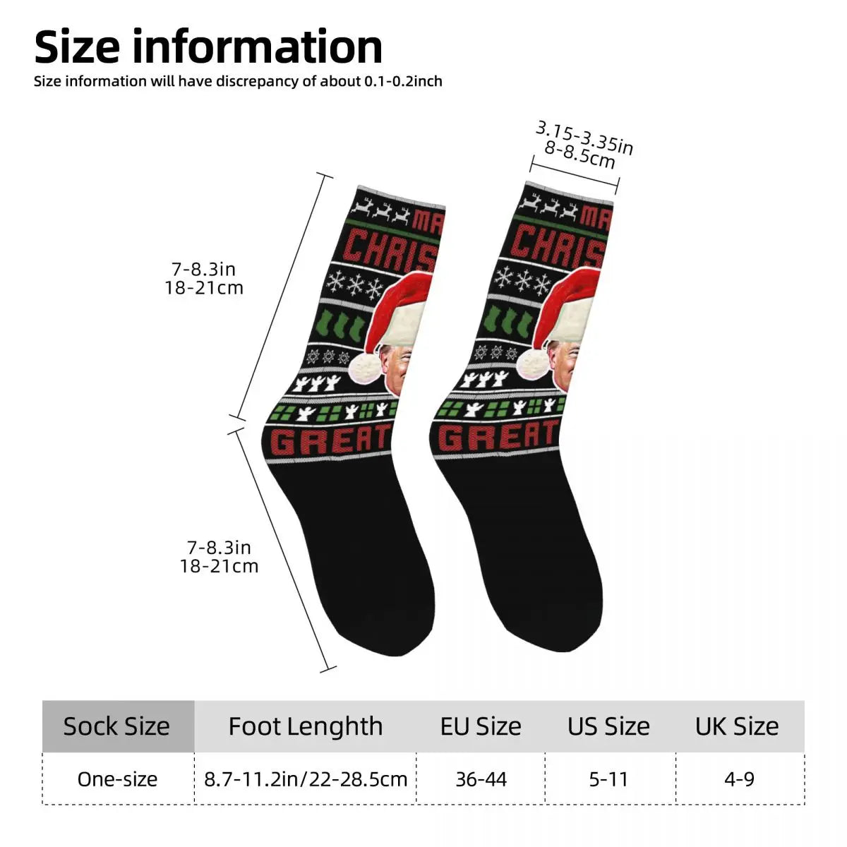 🎄 Trump Christmas Socks – Make Your Holidays Great Again! 🎄