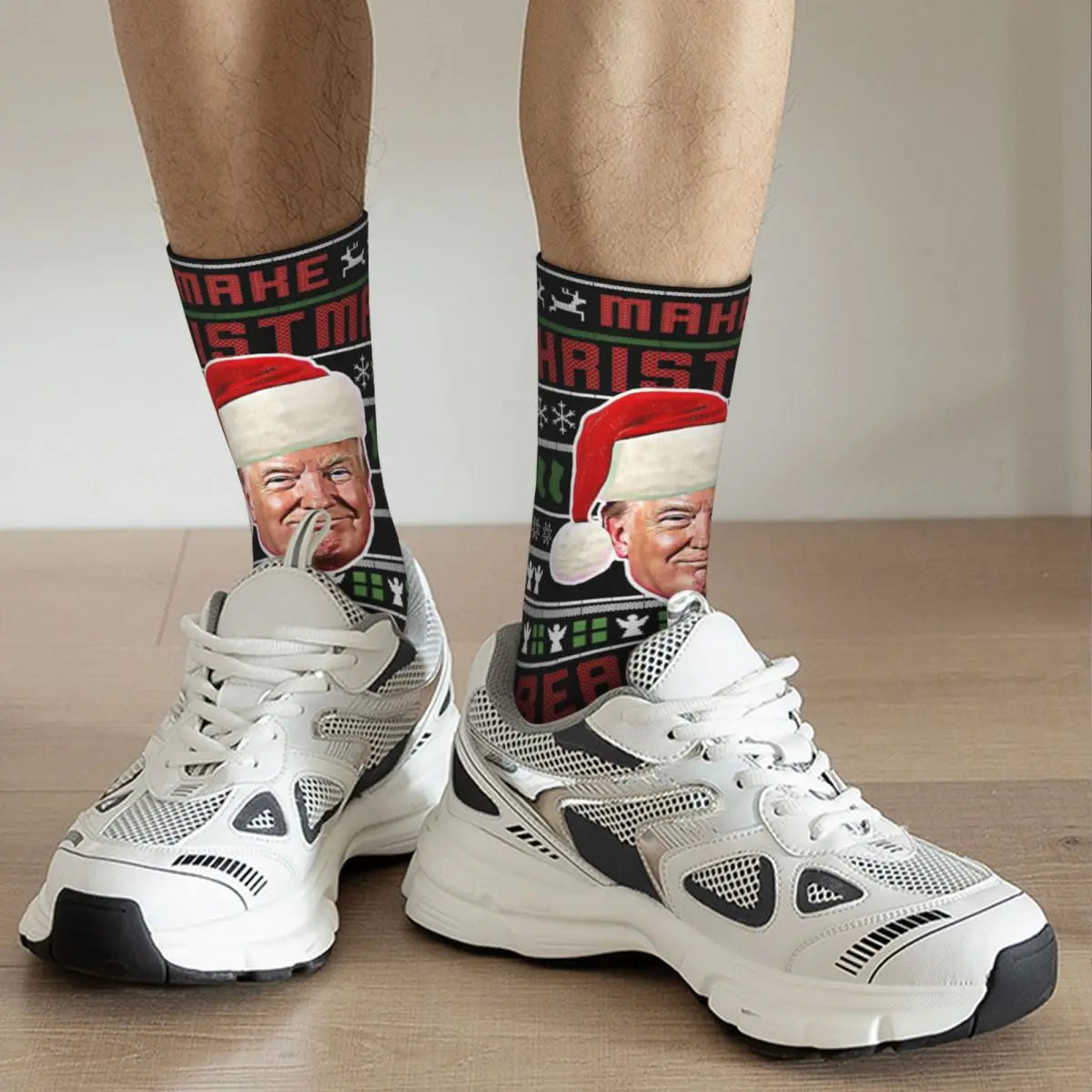 🎄 Trump Christmas Socks – Make Your Holidays Great Again! 🎄