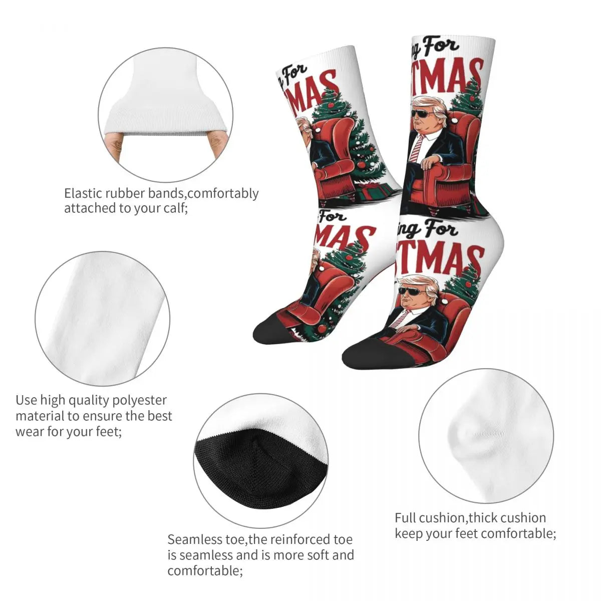 Trump Christmas socks