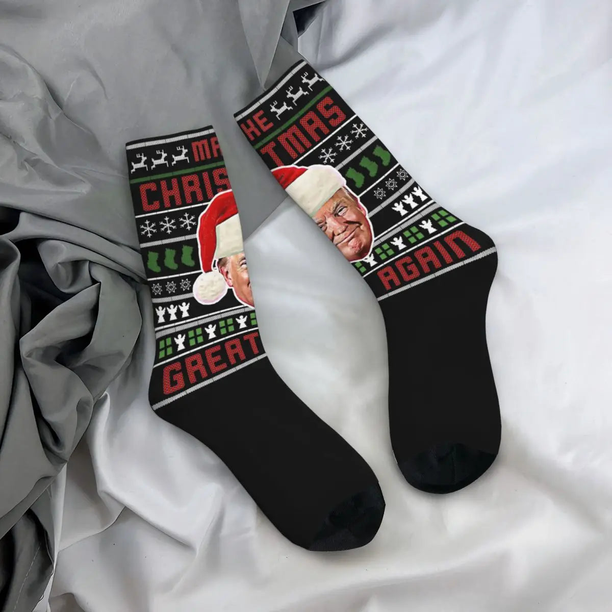 🎄 Trump Christmas Socks – Make Your Holidays Great Again! 🎄
